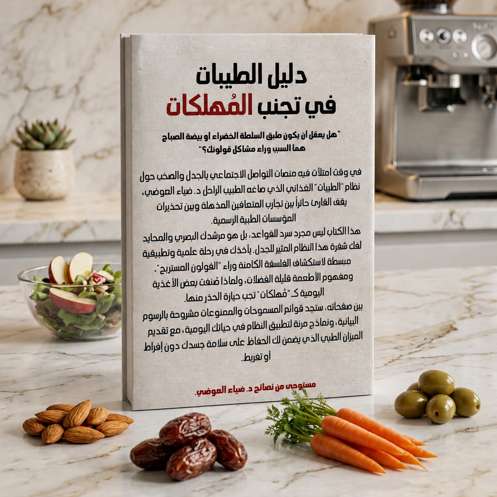 ملخص نظام الطيبات للدكتور ضياء العوضي + مكمل غذائي لأنزيمات الهضم هدية 🎁