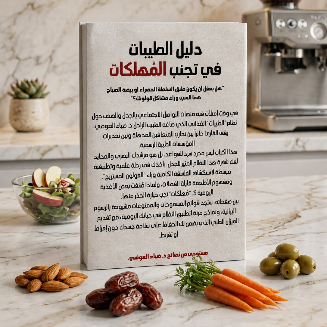 ملخص نظام الطيبات للدكتور ضياء العوضي + مكمل غذائي لأنزيمات الهضم هدية 🎁