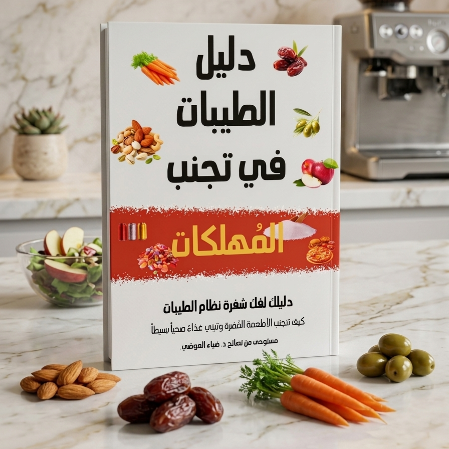 ملخص نظام الطيبات للدكتور ضياء العوضي + مكمل غذائي لأنزيمات الهضم هدية 🎁